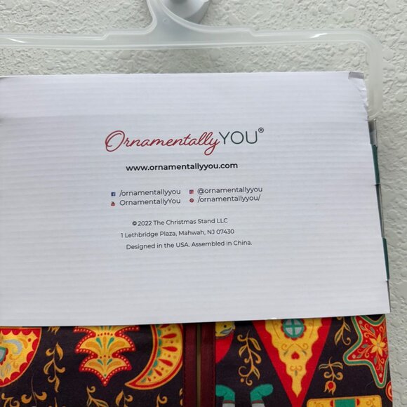 Ornamentally You Gnome Mushroom House Pattern 48" Christmas Tree Skirt NEW - Picture 3 of 5